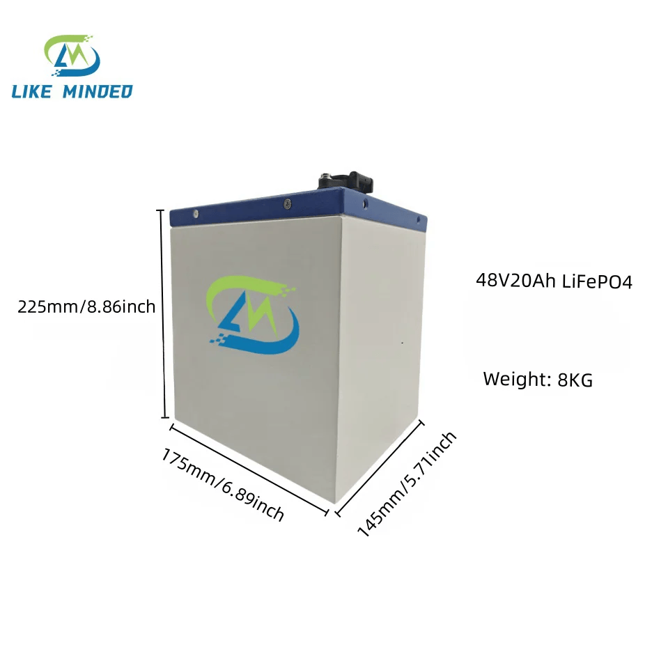 Акумуляторний блок 48V 20Ah LiFePO4 для електровелосипедів / електричних самокатів